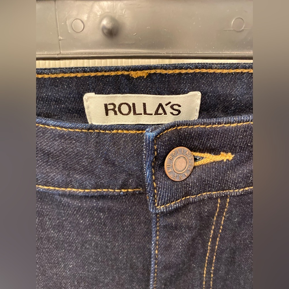 ROLLA'S Dark Blue Flare Jeans - Picture 5 of 14